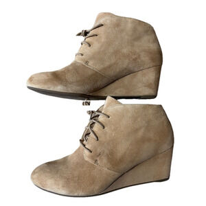 Vionic Becca Booties Tan Suede Ankle Boots Size 9